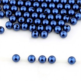 Plastik Çanta Boncuk 8 mm ( 50 Adet )