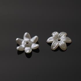 Plastik Küçük Çiçek İnci Krem 20 Adet