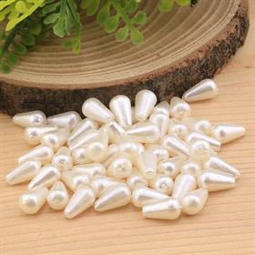 Plastik Küçük Damla İnci Boncuk