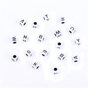 Plastik, Küp Harf Boncuk