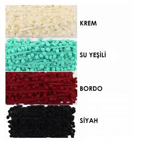 Ponpon Şerit Düz Renkli