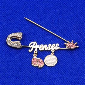 Prenses Bebek İğnesi Pembe Taç Model