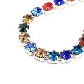 Renkli Kristal Taşlı Şerit 