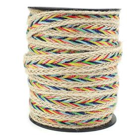 Renkli Örme Jüt Şerit