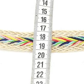 Renkli Örme Jüt Şerit