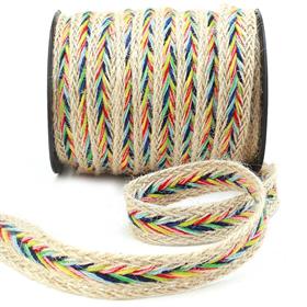 Renkli Örme Jüt Şerit