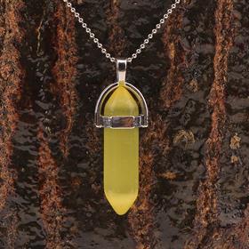 Sarı Cam Taş Pointer Çivi Takı Ucu