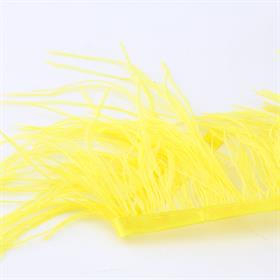 Sarı Devekuşu Tüyü Şerit