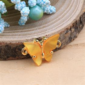 Sarı Sedefli Kelebek Bileklik Aparatı