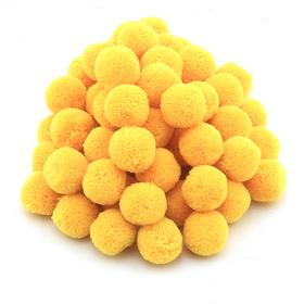 Sarı Yün Ponpon 2 cm 10 Adet