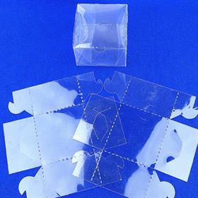 Şeffaf, Asetat Kutu (8 cm * 8 cm * 5 cm) 10 Adet