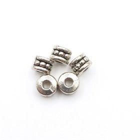 Silindir Metal Tespih Takı Ara Aparat (5 adet)