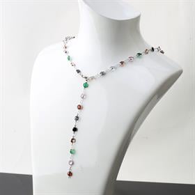 Sivri Kristal Taşlı Y Kolye