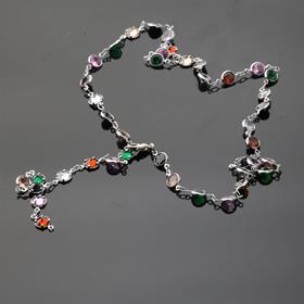 Sivri Kristal Taşlı Y Kolye