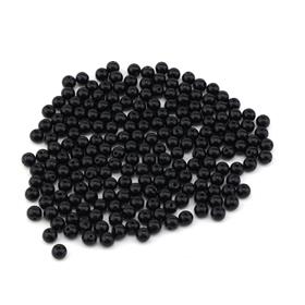 Siyah Cam İnci Boncuk 8 mm 100 adet