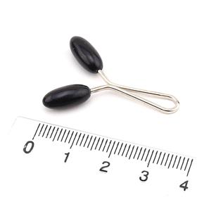 Siyah Damla Eşarp Şal Tokası 12 adet