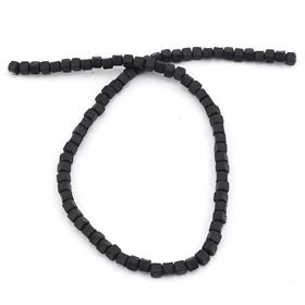 Siyah Fimo Küp Boncuk