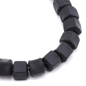 Siyah Fimo Küp Boncuk