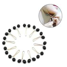 Siyah İnci Taşlı Eşarp Şal Klipsi 12 adet