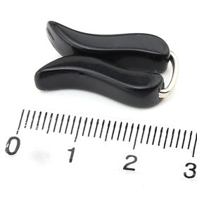 Siyah Lale Eşarp Şal Klipsi