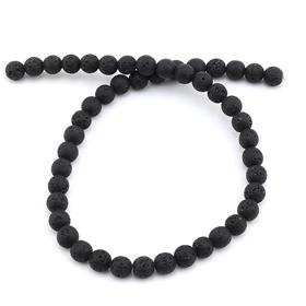 Siyah Lav Taşı Boncuk 8 mm