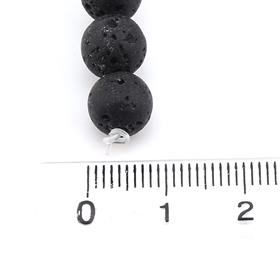 Siyah Lav Taşı Boncuk 8 mm