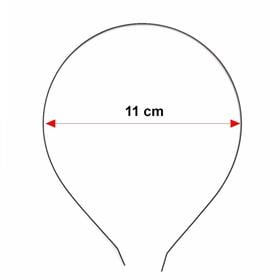 Toptan Siyah Metal Tel Taç 100 Adet