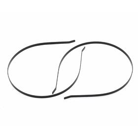 Toptan Siyah Metal Tel Taç 100 Adet