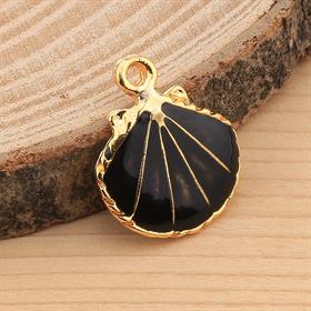 Siyah Mineli İstiridye Takı Ucu