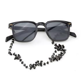 Siyah Oniks Taşlı Gözlük İpi Zinciri