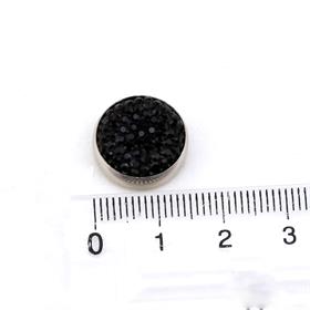 Siyah Polyester Taşlı Eşarp Şal Mıknatısı