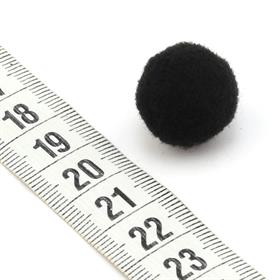 Siyah Ponpon 50 Adet