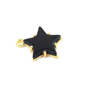 Siyah Sedefli Yıldız Takı Ucu