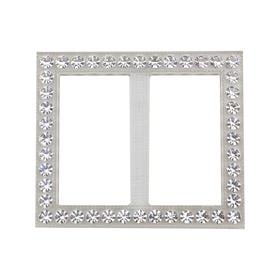 Swarovski Taşlı Şeffaf Dikdörtgen Kemer Tokası