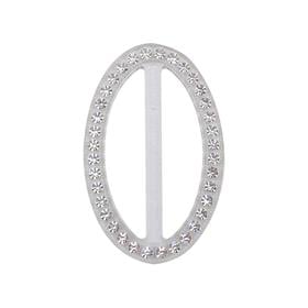 Swarovski Taşlı Şeffaf Oval Kemer Tokası