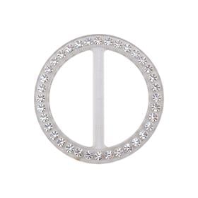 Swarovski Taşlı Şeffaf Yuvarlak Kemer Tokası