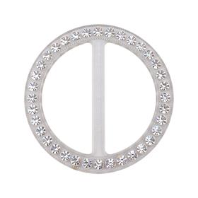 Swarovski Taşlı Şeffaf Yuvarlak Kemer Tokası