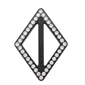 Swarovski Taşlı Siyah Renk Baklava Kemer Tokası