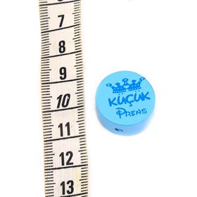 Taç Baskılı, Ahşap Emzik Zinciri Boncuğu