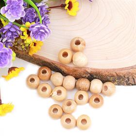 Tahta Boncuk 16 mm (20 Adet)