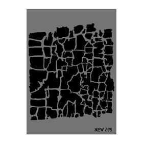 Taş Duvar Stencil Şablon 25X35 cm - Rich New 695
