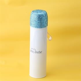 Taşlı Bebe Termosu Mavi