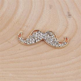 Taşlı Bıyık Figür Metal Süs