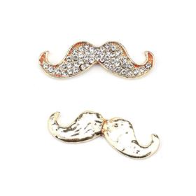 Taşlı Bıyık Figür Metal Süs