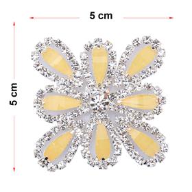 Taşlı Çiçek Agraf, Geçme Düğme