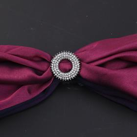 Taşlı Halka Eşarp Şal Yüzüğü Karartma Gümüş