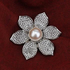 Taşlı ve İncili Broş