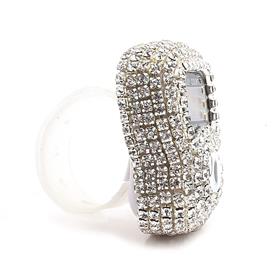 Taşlı Zikirmatik Tesbihmatik Gümüş