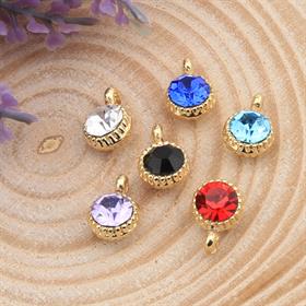 Tek Taşlı Kolye ve Küpe Ucu