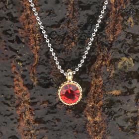 Tek Taşlı Kolye ve Küpe Ucu